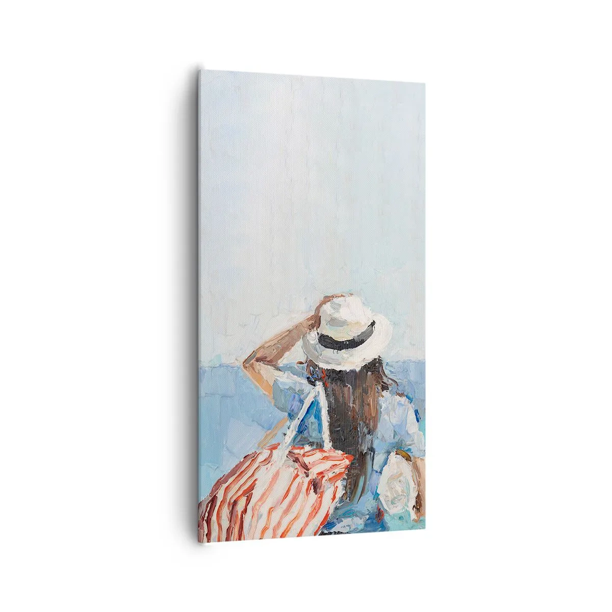 Lærredstryk - Billede på lærred - Velkommen på ferie - 65x120 cm