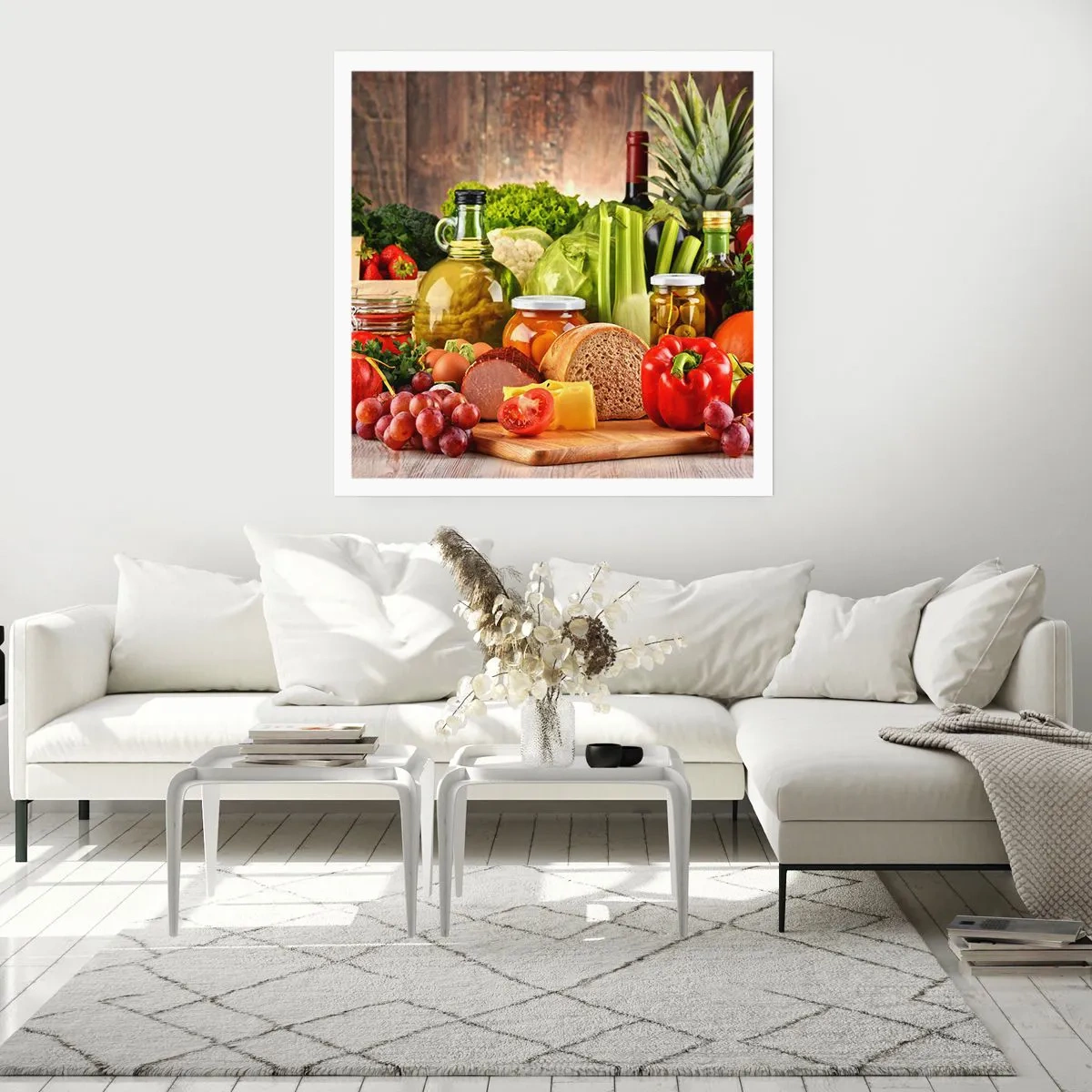 Plakat - Røget, ristet, marineret - 60x60 cm