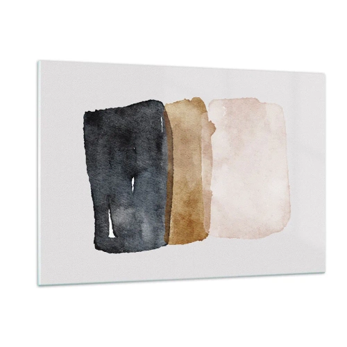 Billede på glas - Sammensætning af jordfarver - 120x80 cm
