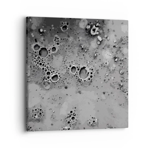 Lærredstryk - Billede på lærred - Som et månelandskab - 30x30 cm