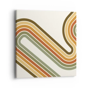 Lærredstryk - Billede på lærred - Zigzag til destinationen - 40x40 cm