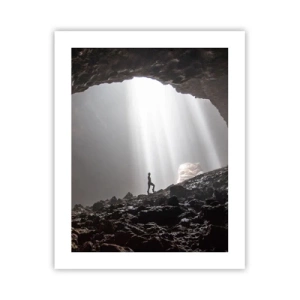 Plakat - Lysende grotte - 40x50 cm
