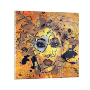 Billede på glas - Solrig skønhed - 50x50 cm