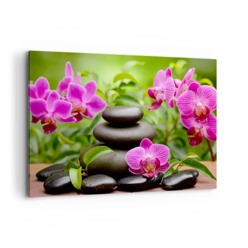 Lærredstryk - Billede på lærred - Pyramide af ro og fred - 100x70 cm