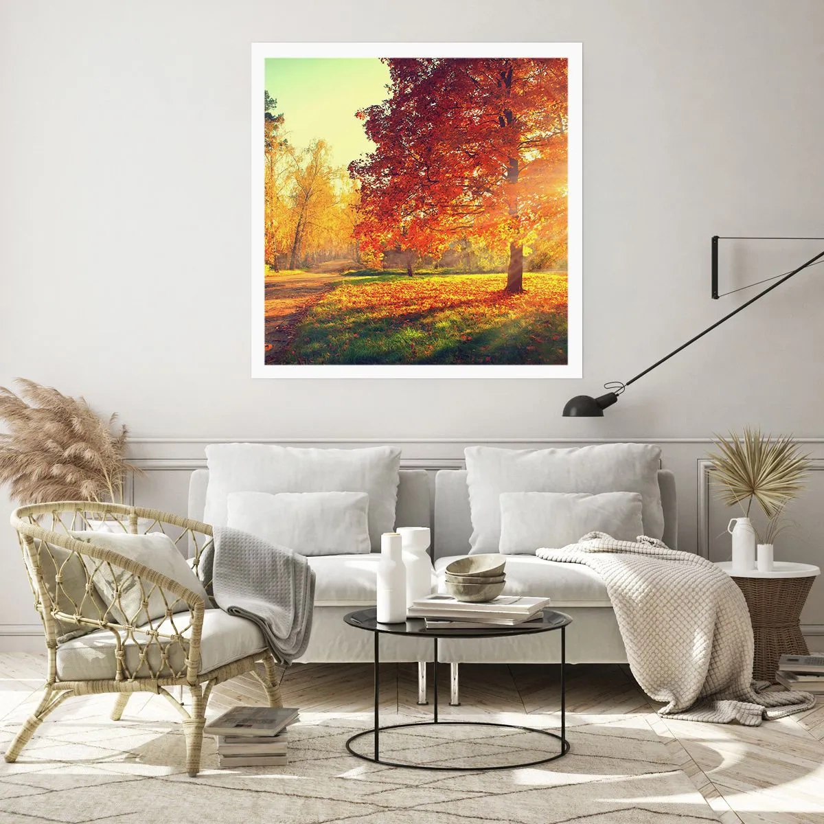 Plakat - Rød er smuk - 40x40 cm