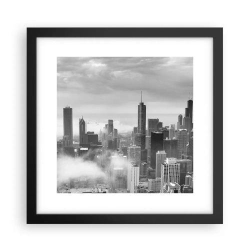 Plakat i sort ramme - Amerikansk landskab - 30x30 cm