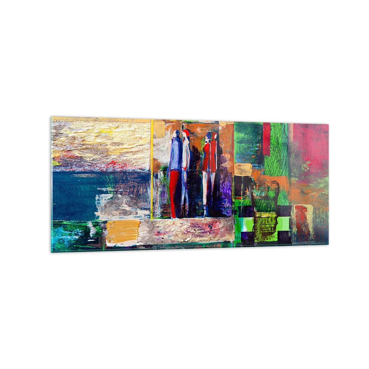 Billede på glas - Forhold og følelser - 120x50 cm
