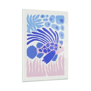 Billede på glas - I dit rette element - 50x70 cm