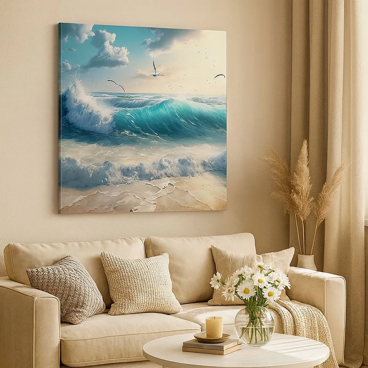 Lærredstryk - Billede på lærred - Støj kun for dig - 30x30 cm