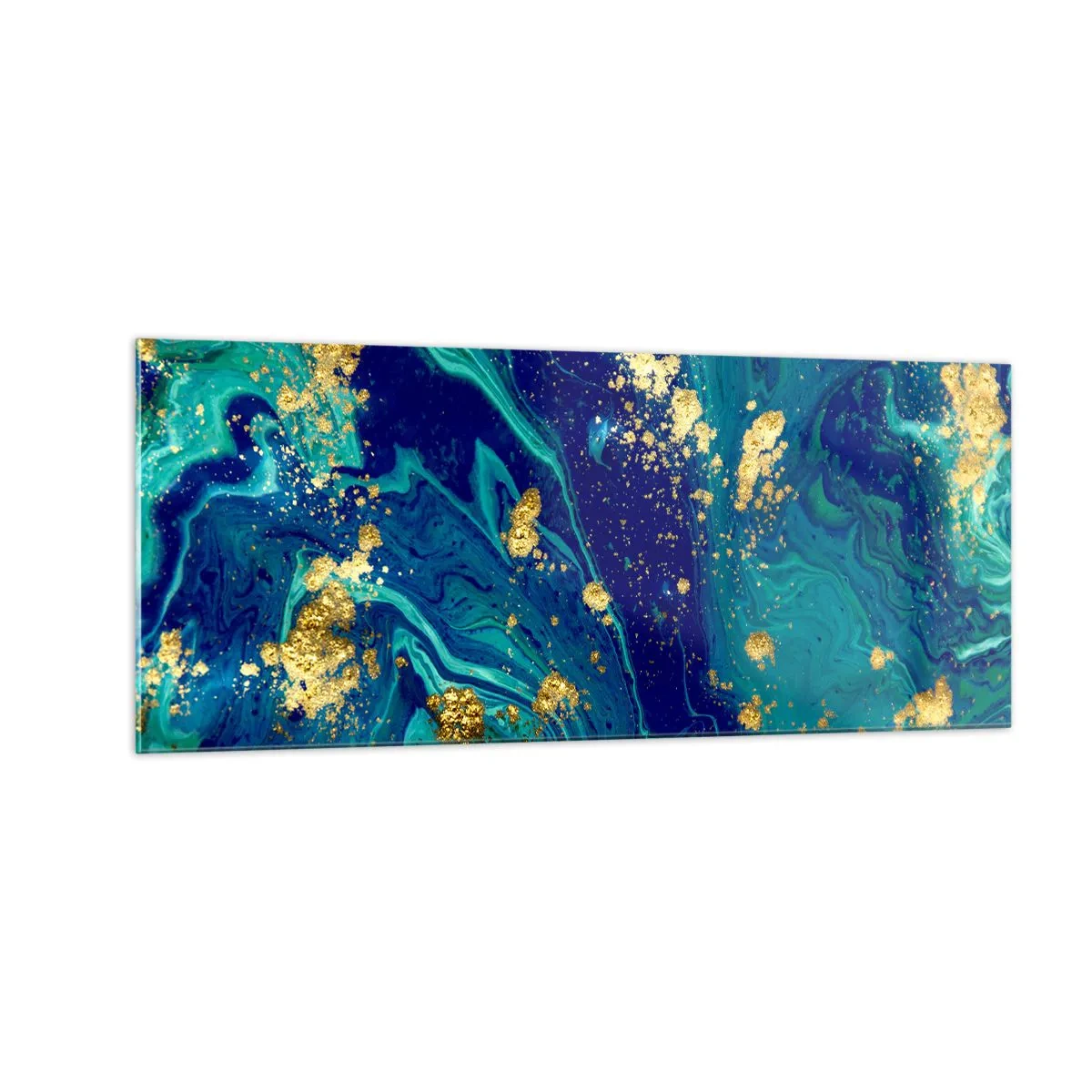 Billede på glas - Solblade  - 100x40 cm