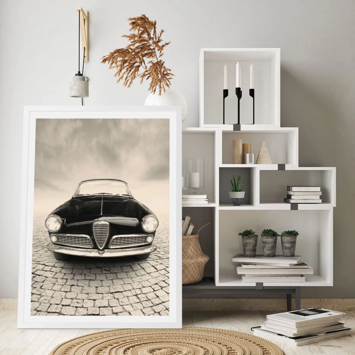 Plakat i hvid ramme - Og hvordan kan man ikke elske mig? - 70x100 cm