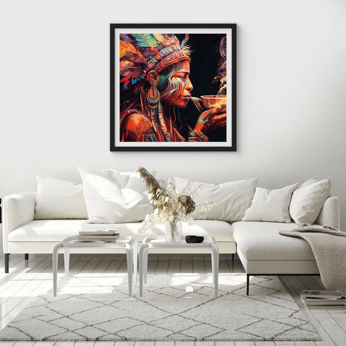 Plakat i sort ramme - Et magisk ritual - 40x40 cm