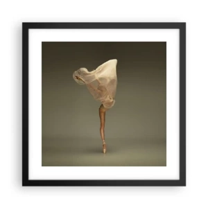 Plakat i sort ramme - Den er ved at flyve - 40x40 cm