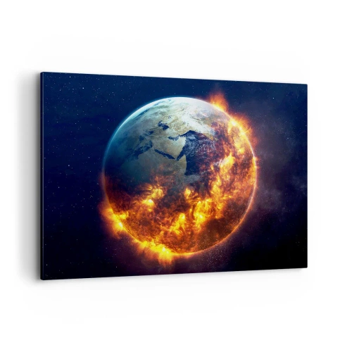 Lærredstryk - Billede på lærred - Apokalypsens flamme - 100x70 cm