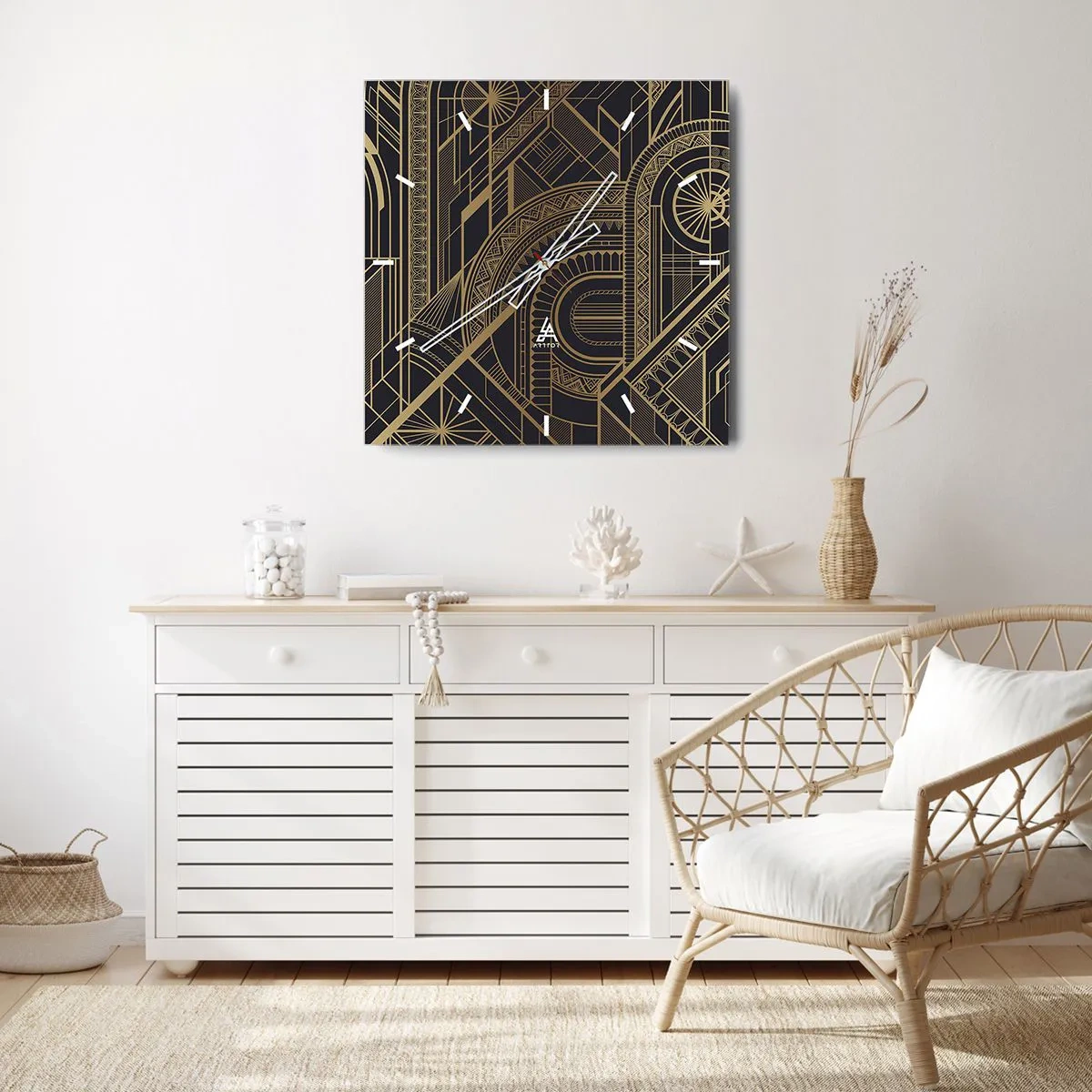 Vægur, Uret - Koncepter, idéer, planer - 40x40 cm