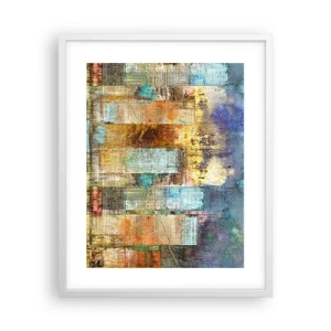 Plakat i hvid ramme - Solrig metropol - 40x50 cm