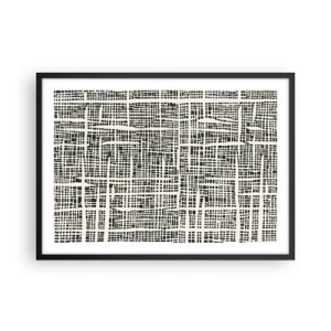 Plakat i sort ramme - En sammensætning vævet - 70x50 cm