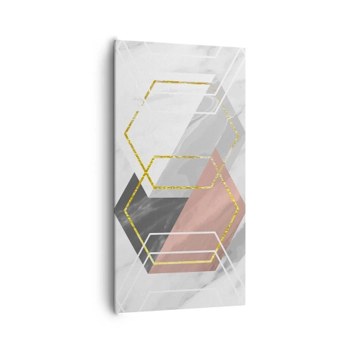 Lærredstryk - Billede på lærred - Kædesammensætning - 65x120 cm