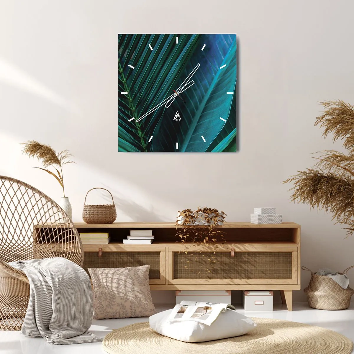 Vægur, Uret - Anatomi af en grøn - 30x30 cm