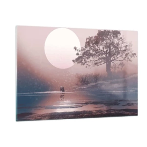 Billede på glas - Natlige mærkværdigheder - 120x80 cm