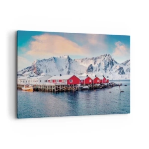 Lærredstryk - Billede på lærred - Nordlig tilbagetrækning - 100x70 cm