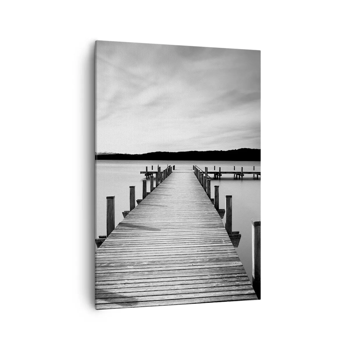 Lærredstryk - Billede på lærred - På vandhullet - fred - 70x100 cm