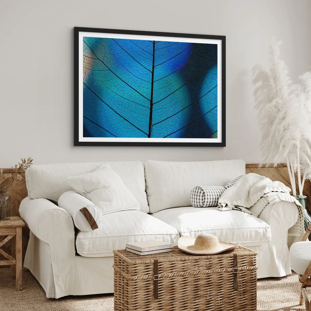 Plakat i sort ramme - Indviklet konstruktion - 70x50 cm