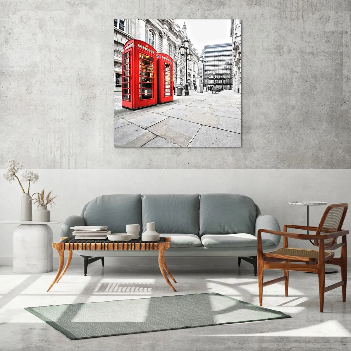 Billede på glas - Welcome to London - 60x60 cm