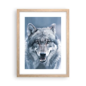 Plakat i ramme af lyst egetræ - Vil du tage udfordringen op? - 30x40 cm