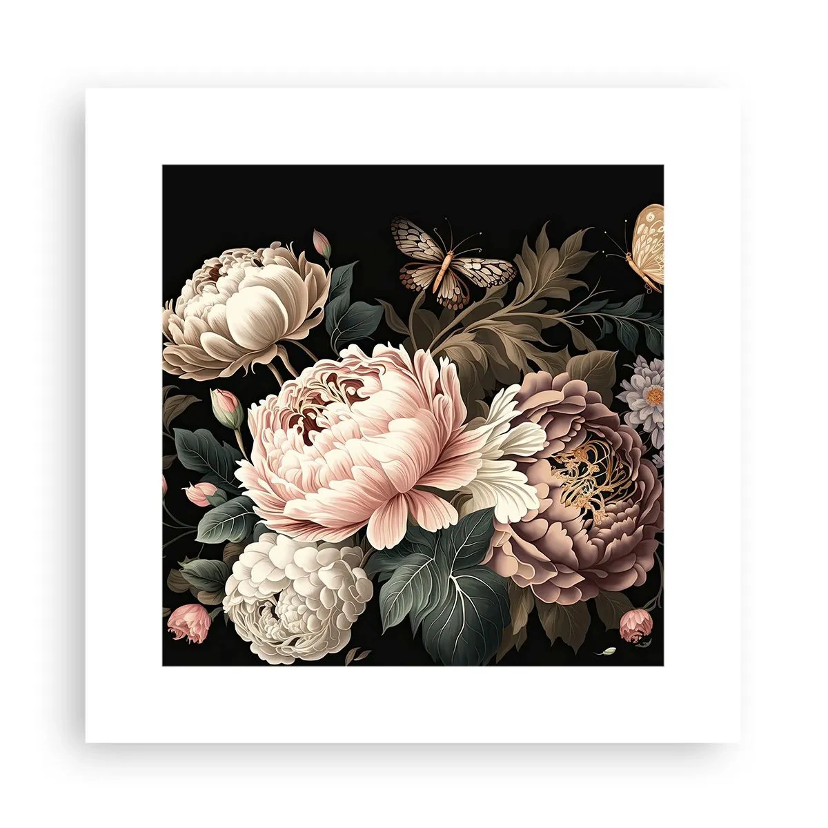 Plakat - I barok stil - 30x30 cm