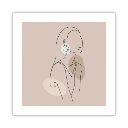 Plakat - Et ikon for pigelivet - 40x40 cm