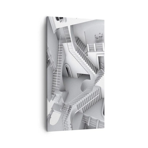 Lærredstryk - Billede på lærred - Rummets paradokser - 45x80 cm