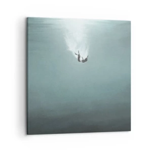 Lærredstryk - Billede på lærred - I havets favntag - 60x60 cm