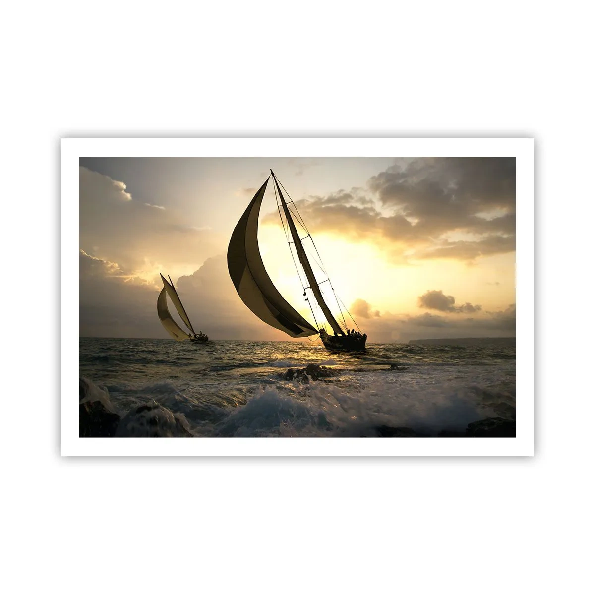 Plakat - I medvind og modvind - 91x61 cm