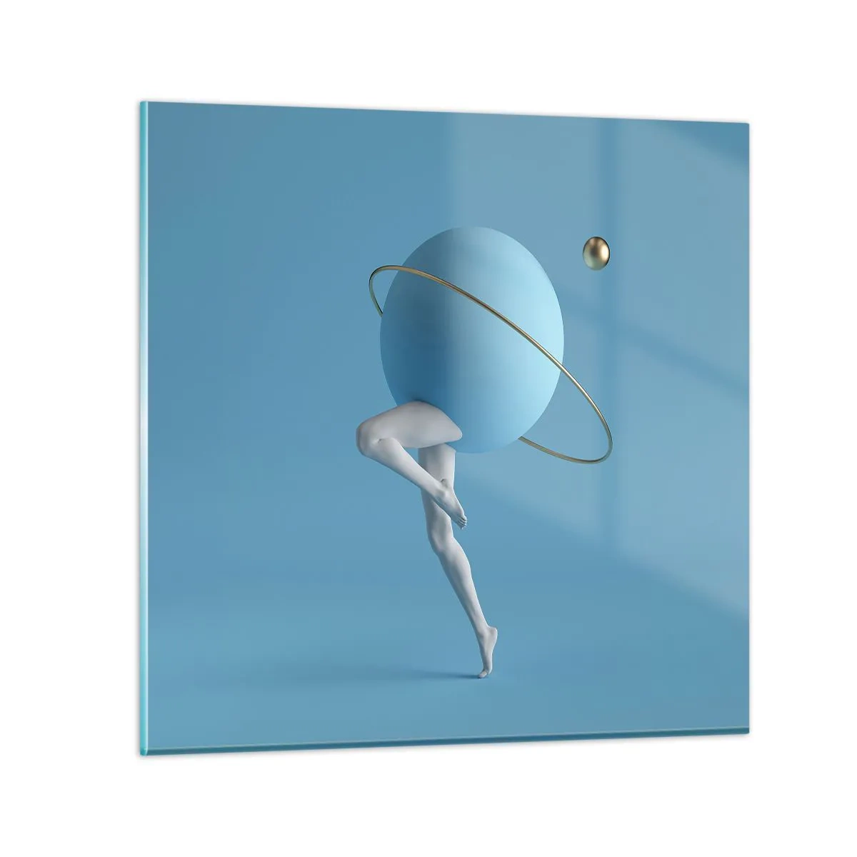 Billede på glas - Og planeterne går amok - 40x40 cm