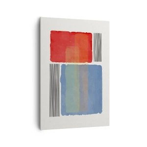 Lærredstryk - Billede på lærred - Geometriens ånd og bogstav - 70x100 cm