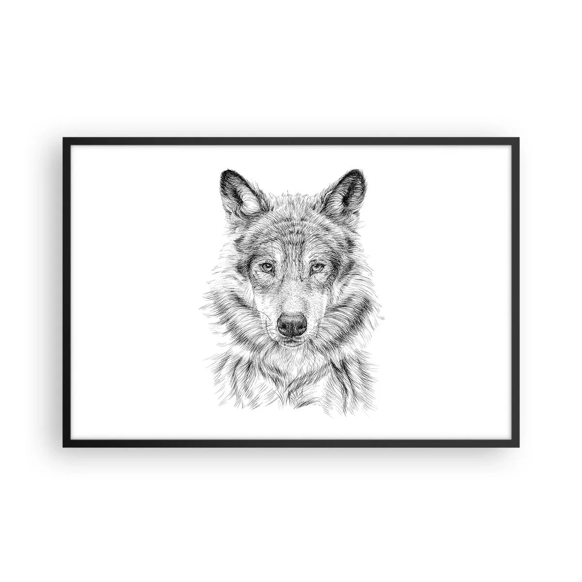 Plakat i sort ramme - En født leder - 91x61 cm