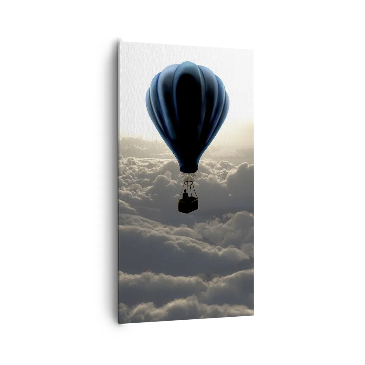 Lærredstryk - Billede på lærred - Vandringsmand over skyerne - 65x120 cm