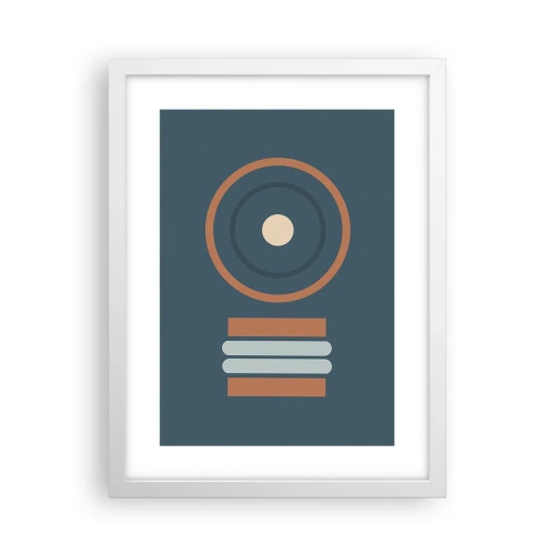 Plakat i hvid ramme - Essensen af tingene - 30x40 cm