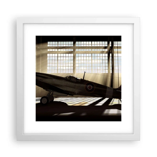 Plakat i hvid ramme - Resten af krigeren - 30x30 cm