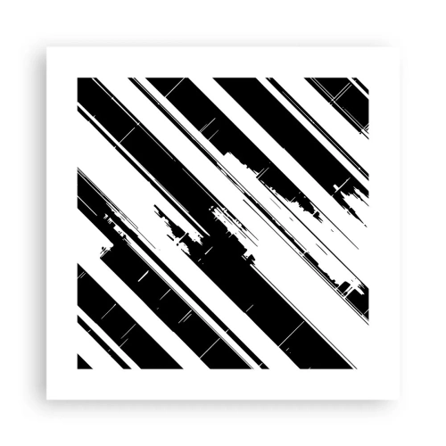 Plakat - Intens og dynamisk komposition - 40x40 cm