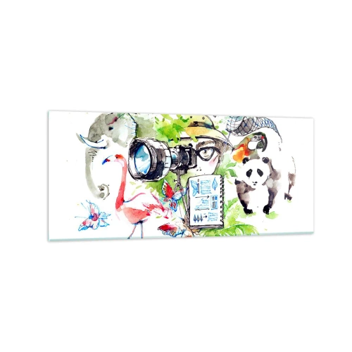 Billede på glas - Gennem en rejsendes linse - 120x50 cm