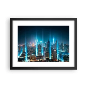 Plakat i sort ramme - Berlin til himlen - 40x30 cm