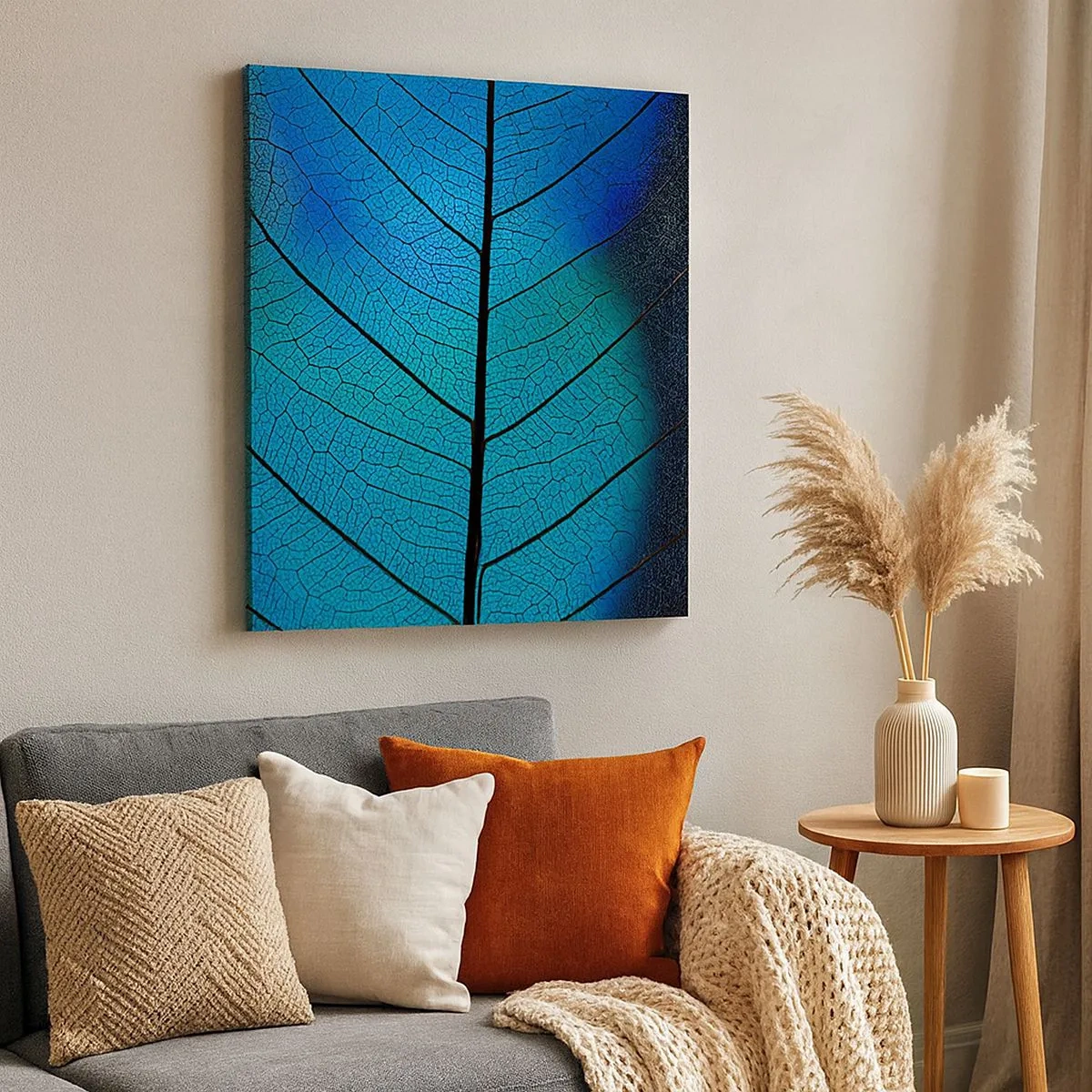 Lærredstryk - Billede på lærred - Indviklet konstruktion - 30x30 cm