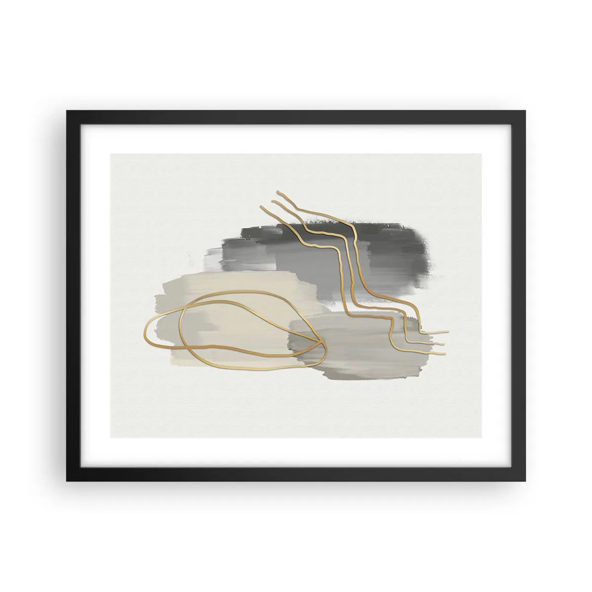 Plakat i sort ramme - Vedholdenhed og bevægelse - 50x40 cm