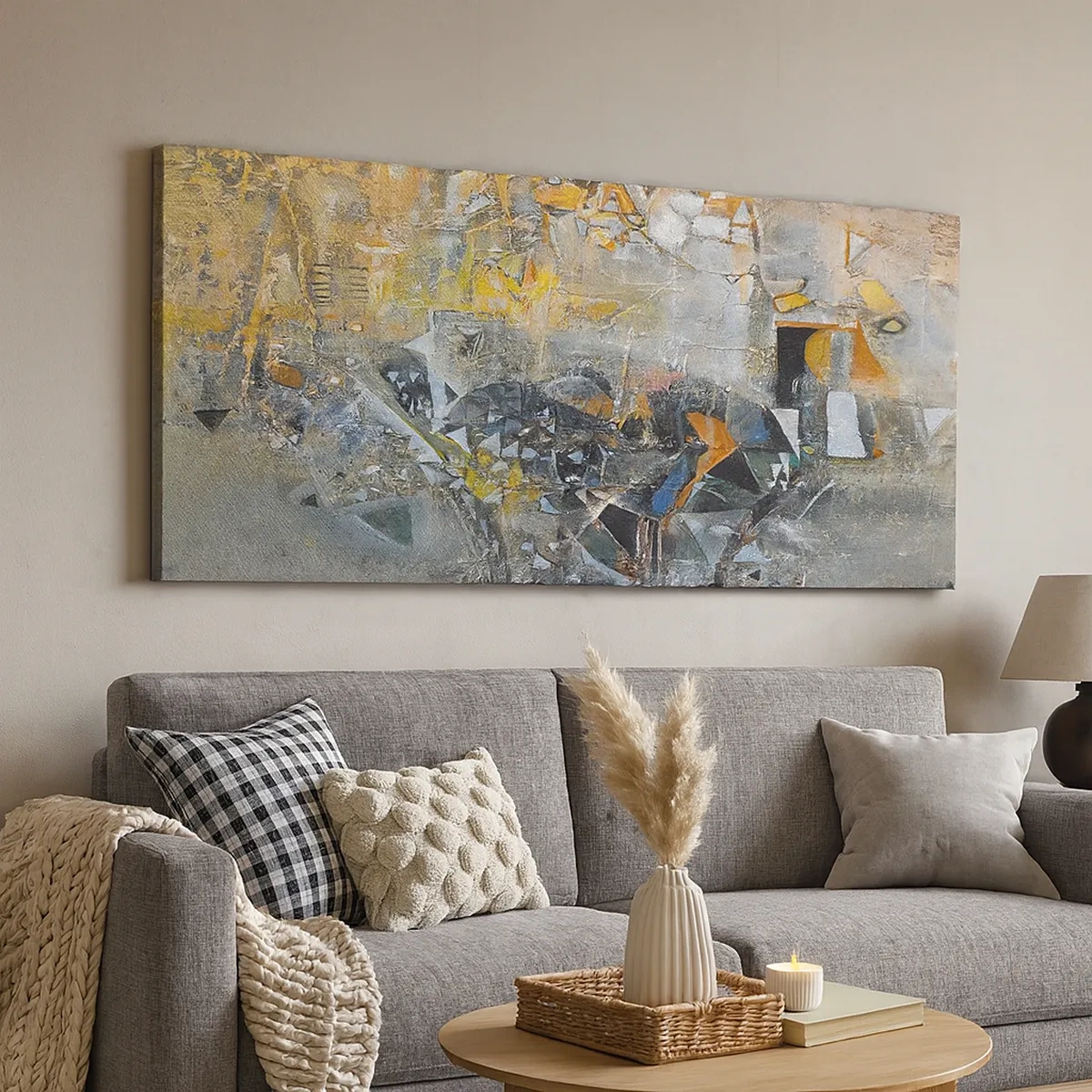 Lærredstryk - Billede på lærred - Alt vil falde på plads - 30x30 cm