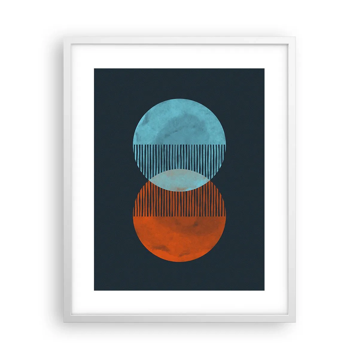 Plakat i hvid ramme - Astronomisk fantasi - 40x50 cm
