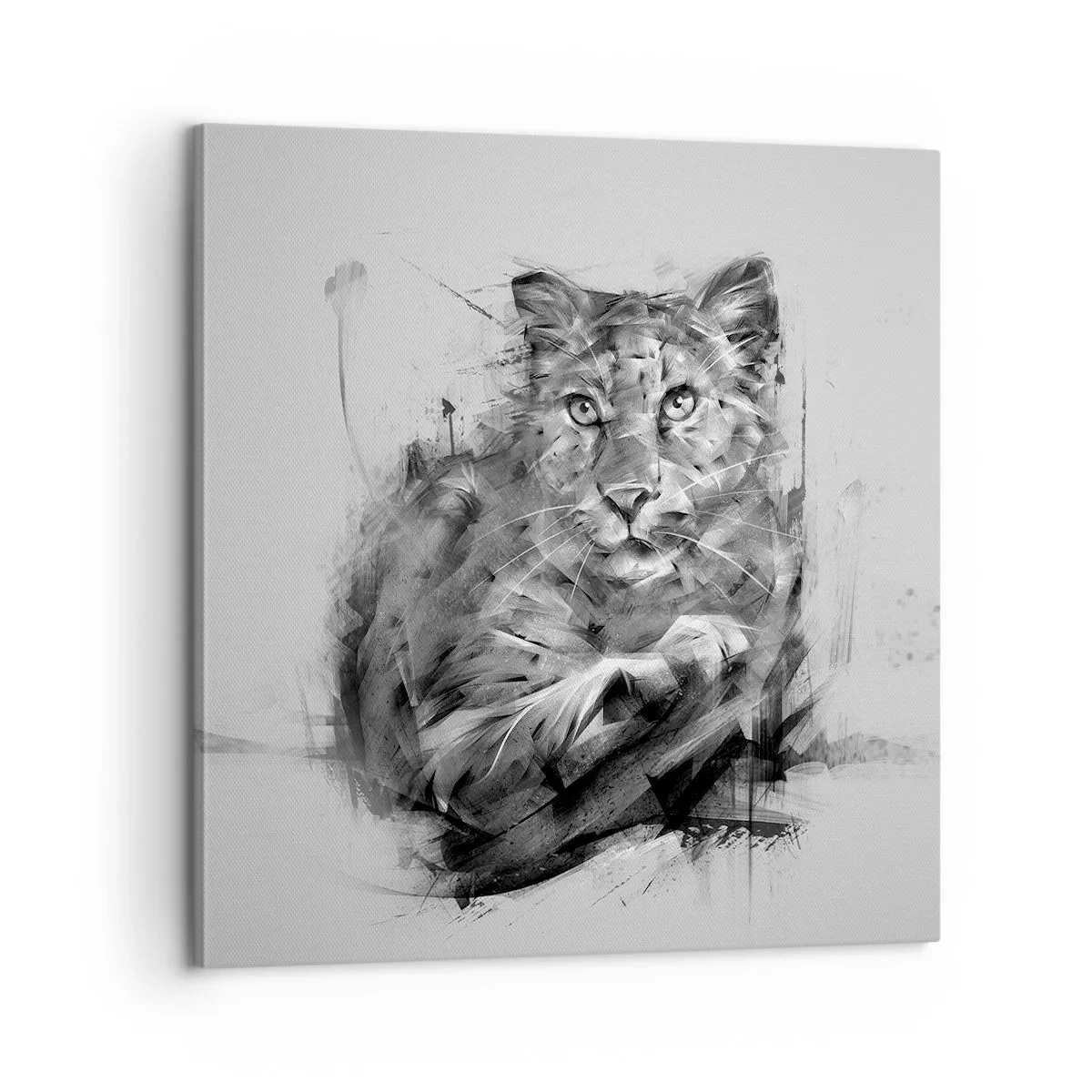 Lærredstryk - Billede på lærred - Ja, jeg lytter godt efter - 60x60 cm