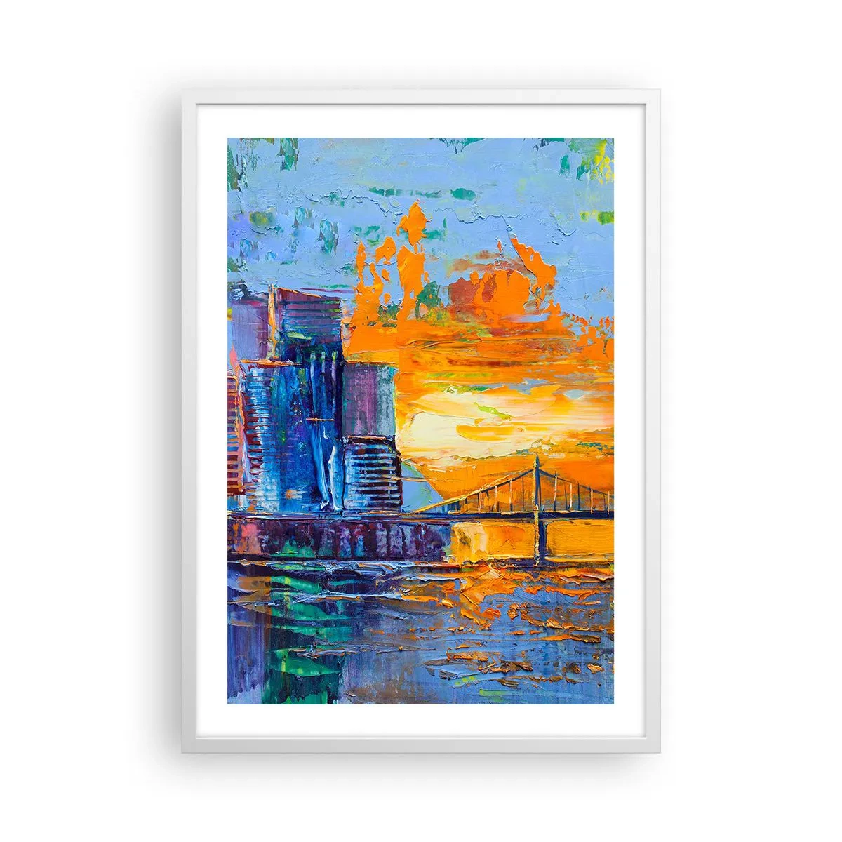 Plakat i hvid ramme - Kultur og natur - 50x70 cm