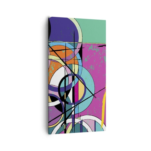 Lærredstryk - Billede på lærred - Hjul for hjul - 55x100 cm